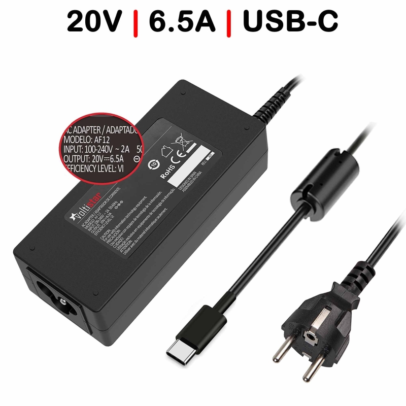 CARREGADOR PARA PORTATIL DELL 5-20V 6.5A 130W USB-C