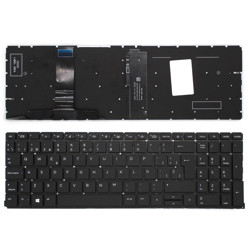 TECLADO RETROILUMINADO PARA PORTATIL HP PROBOOK 450 G8 455 G8 455R G8 650 G8