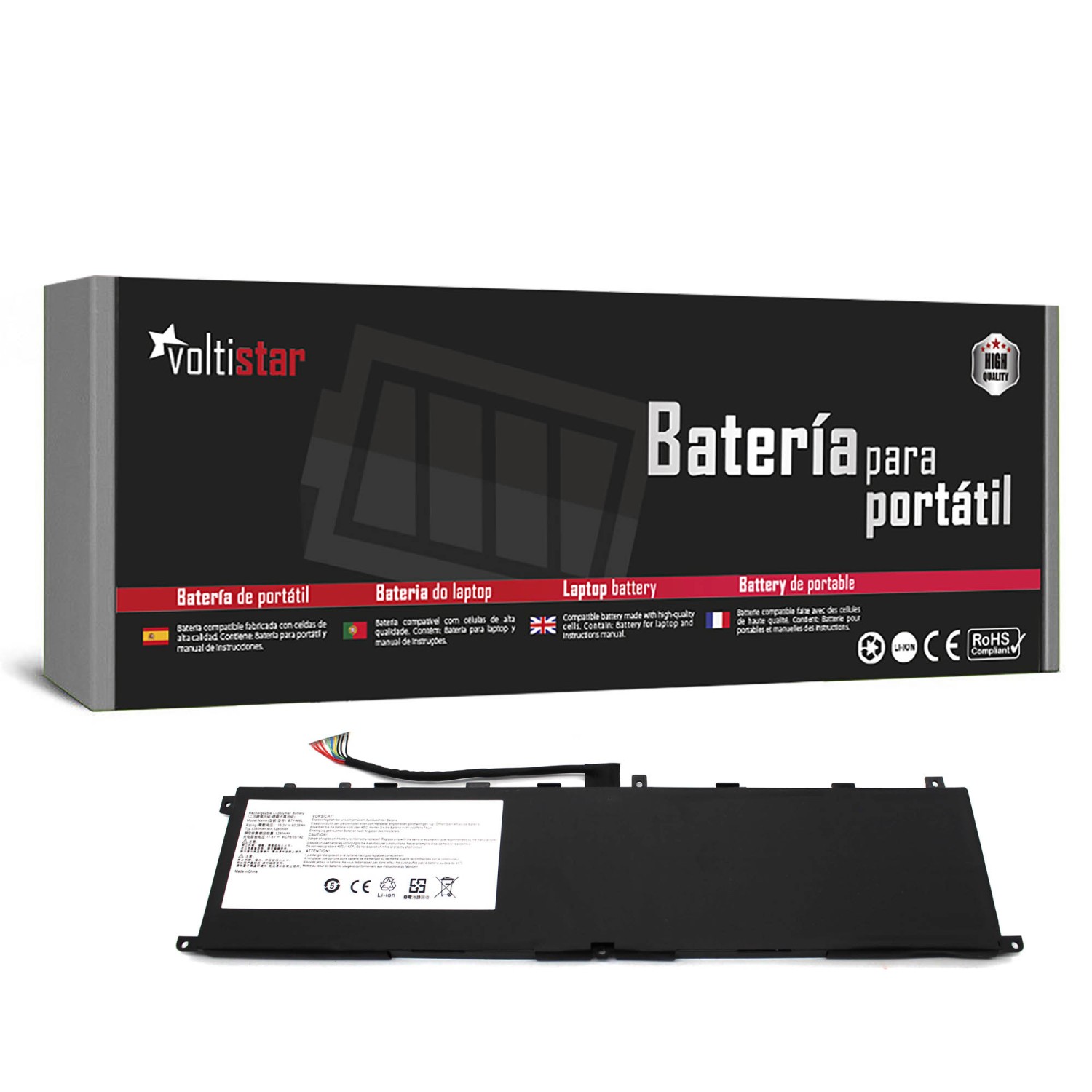 BATERIA PARA PORTÁTIL MSI GS65 GS75 PS63 P65 P75 STEALTH BTY-M6L