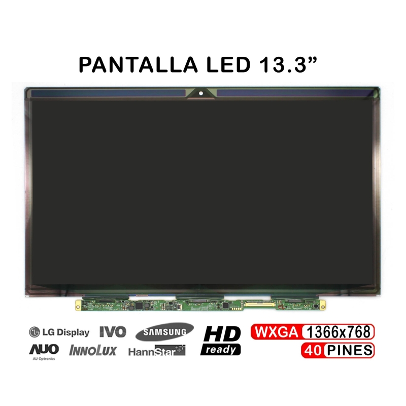 PANTALLA LED DE 13.3" PARA PORTÁTIL LP133WH4-TJA1 1366X768 40 PINES