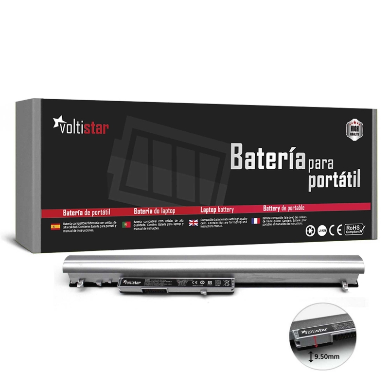 Batteria argento per laptop HP Pavilion 14-N | 728460-001
