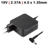 CARREGADOR PARA PORTATIL ASUS 19V 2.37A 4.0X1.35MM