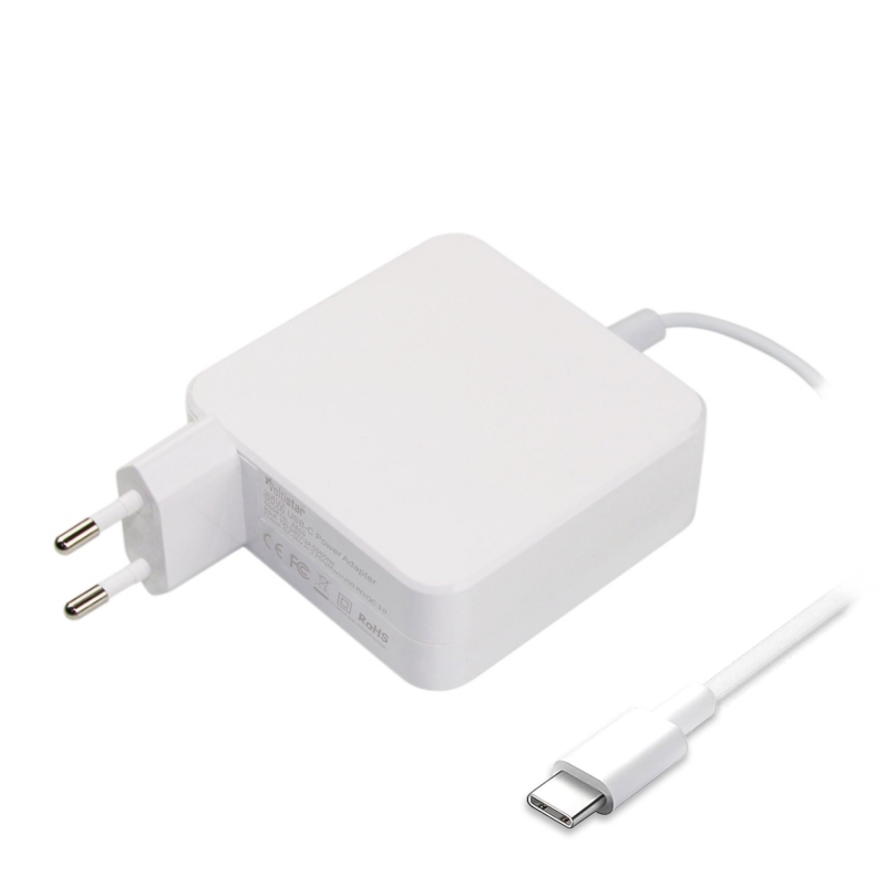 CARREGADOR USB TIPO C USB-C 65W 5V/2.4A 9V/3A 12V/3A 15V/3A 18V/3A 20V/2.25A 20.3V/3A 65W