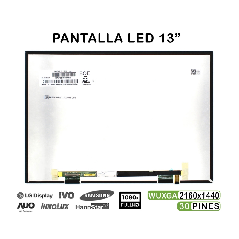 Schermo LED per laptop da 13" P130ZFA-BA1 2160X1440 30 Pin