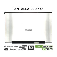 PANTALLA LED DE 14" PARA PORTÁTIL NV140DRM-N63 2K 40 PINES