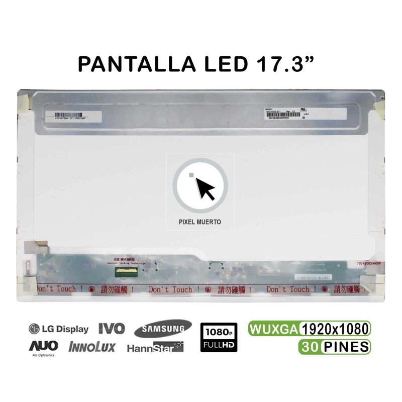 ECRÃ LED DE 17.3" PARA PORTATIL N173HGE-E11 30 PINES PIXEL MORTO