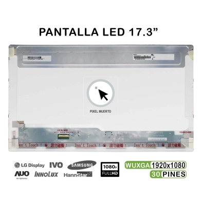 PANTALLA LED DE 17.3" PARA PORTÁTIL N173HGE-E11 30 PINES PIXEL MUERTO