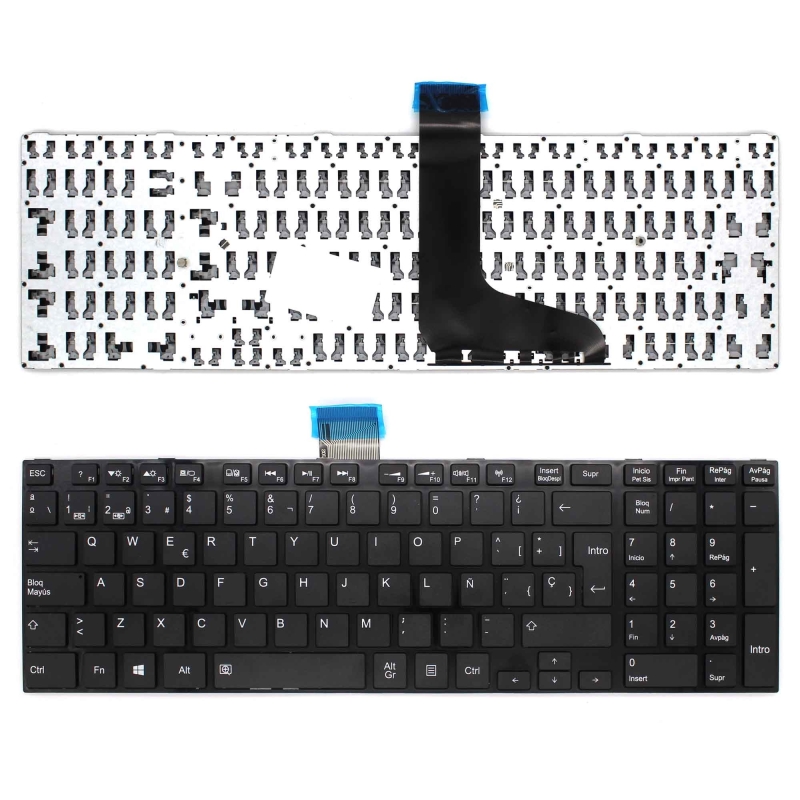 TECLADO PARA PORTATIL TOSHIBA SATELLITE C50D-B SP149180791 NCB1253 PRETO