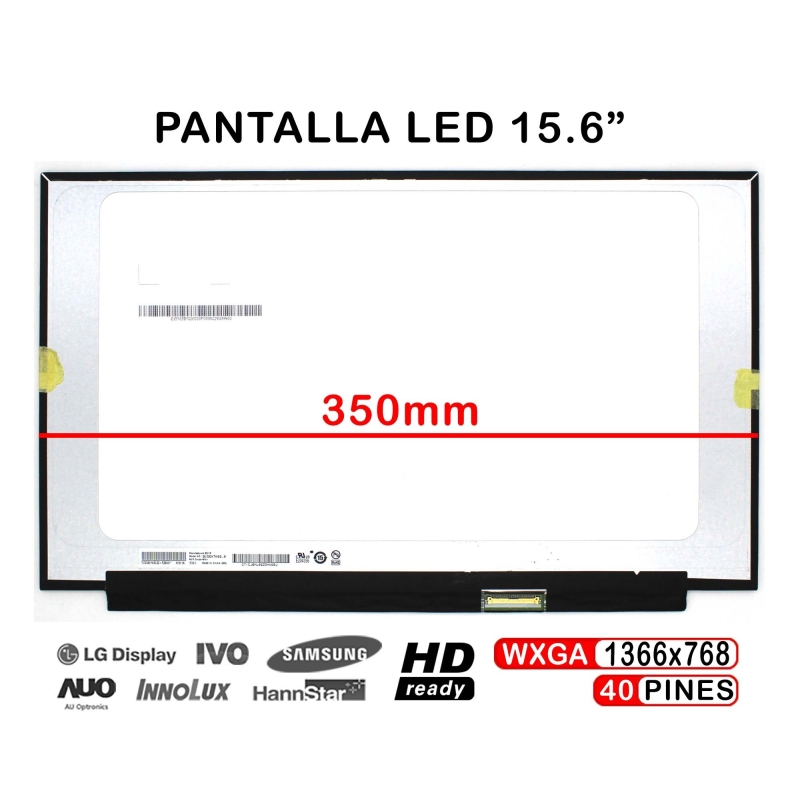 ECRÃ LED DE 15.6" PARA PORTATIL B156XTK02.0