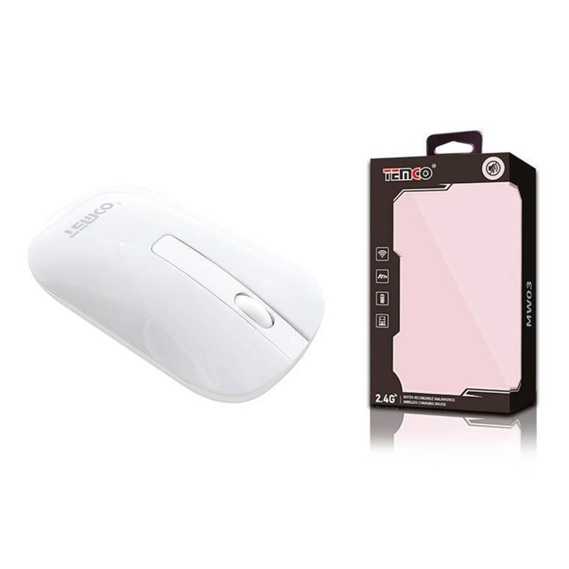 MOUSE SEM-FIO 2.4G VERSÃO MUTE BRANCO