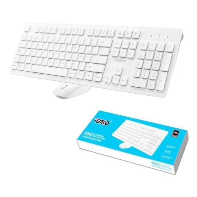 KIT INALÁMBRICO DE TECLADO Y RATÓN EN AZUL