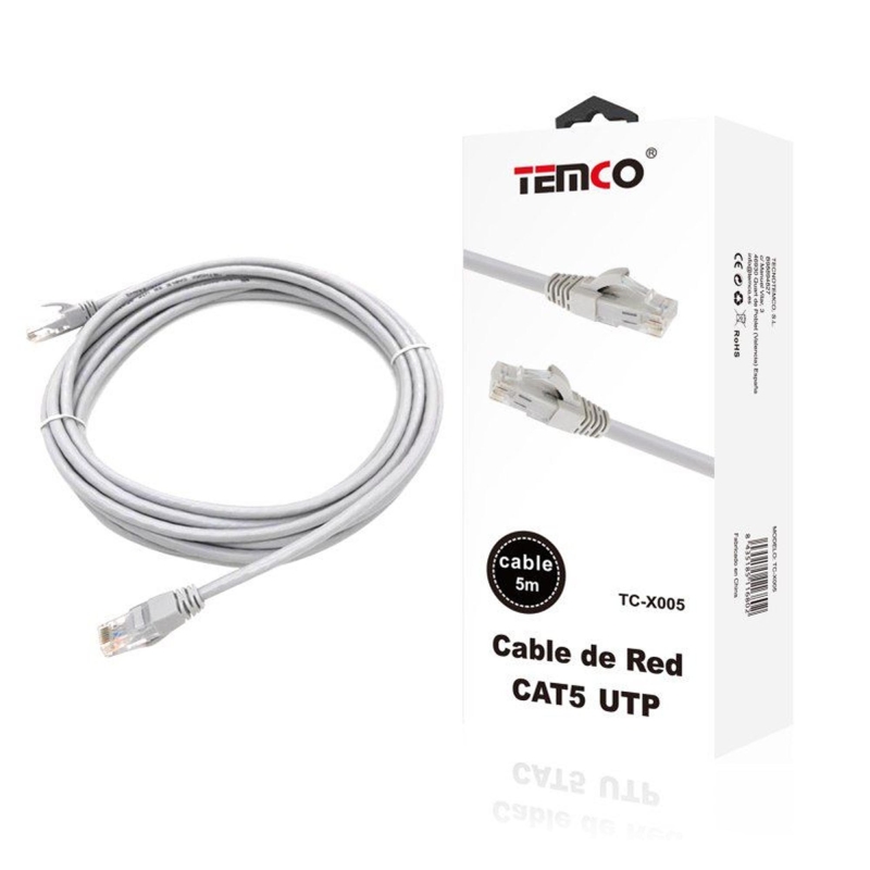 CABLE INTERNET CAT5E UTP RJ-45 5 METROS