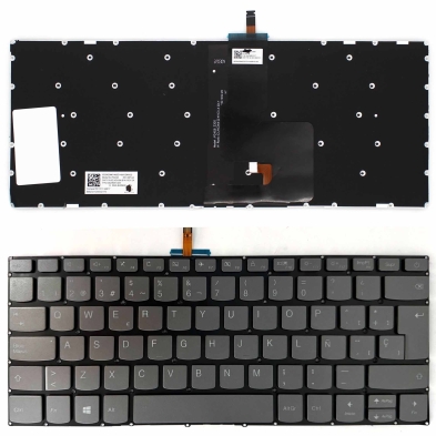 TECLADO PARA PORTÁTIL LENOVO IDEAPAD 320-14ISK 320S-14IKB 320S-14IKBR GRIS RETROILUMINADO