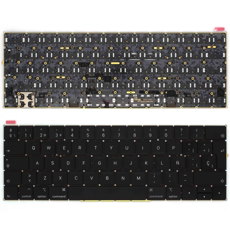 TECLADO RETROILUMINADO PARA PORTÁTIL APPLE MACBOOK PRO 13" A1989 2018 2019