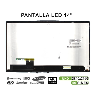 PANTALLA LED TÁCTIL DE 14" PARA PORTÁTIL LENOVO YOGA C940-14IIL 5D10S39596 4K CON MARCO