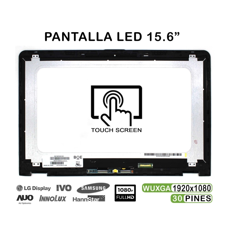 PANTALLA LED TÁCTIL DE 15.6" PARA PORTÁTIL HP ENVY X360 M6-AQ SERIES CON MARCO