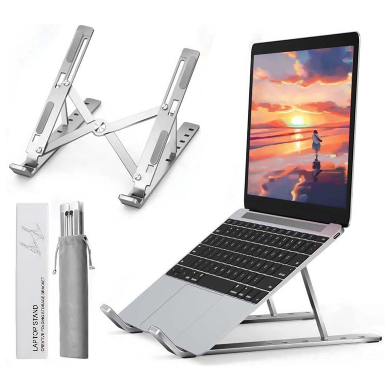 SOPORTE DE ALUMINIO PARA PORTÁTIL CON 6 NIVELES DE AJUSTE