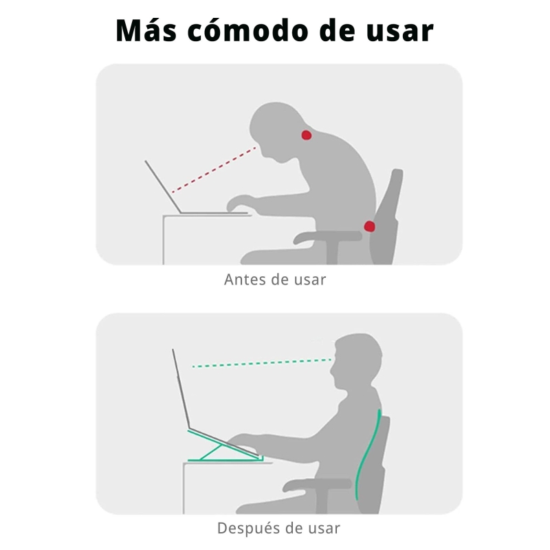 Acquista Supporto per laptop in alluminio con 6 livelli di regolazione
