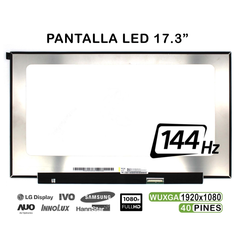Schermo LED da 17,3" per laptop NV173FHM-NX4 144Hz FHD 40 Pin