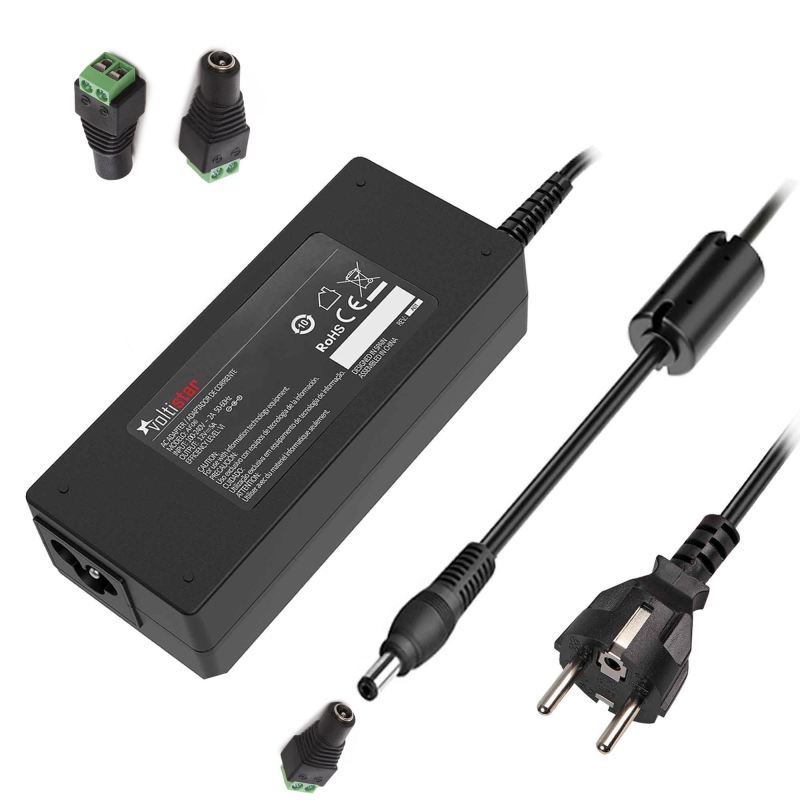 Compra Caricabatterie per Strisce LED 12V 5A 60W | 5.5x2.1 mm