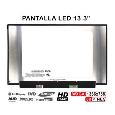 PANTALLA LED DE 13.3" PARA PORTÁTIL NT133WHM-N47 30 PINES