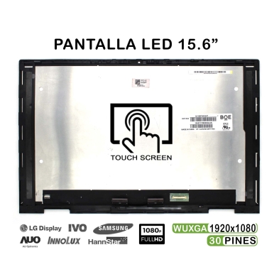 PANTALLA TÁCTIL LED DE 15.6" PARA PORTÁTIL HP ENVY X360 15-EW 15-EY 15Z-EY CON MARCO