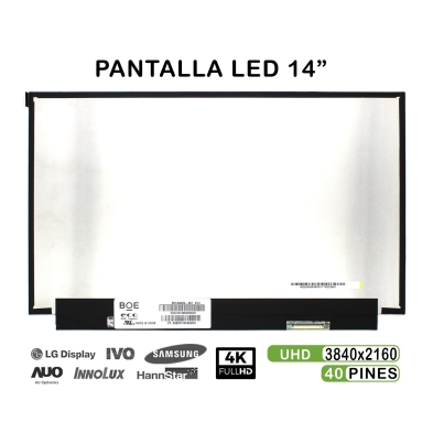 PANTALLA LED DE 14" PARA PORTÁTIL NV140QUM-N61 40 PINES 4K
