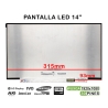 PANTALLA LED DE 14" PARA PORTÁTIL N140HCE-EN2 REV.C4 FHD 30 PINES