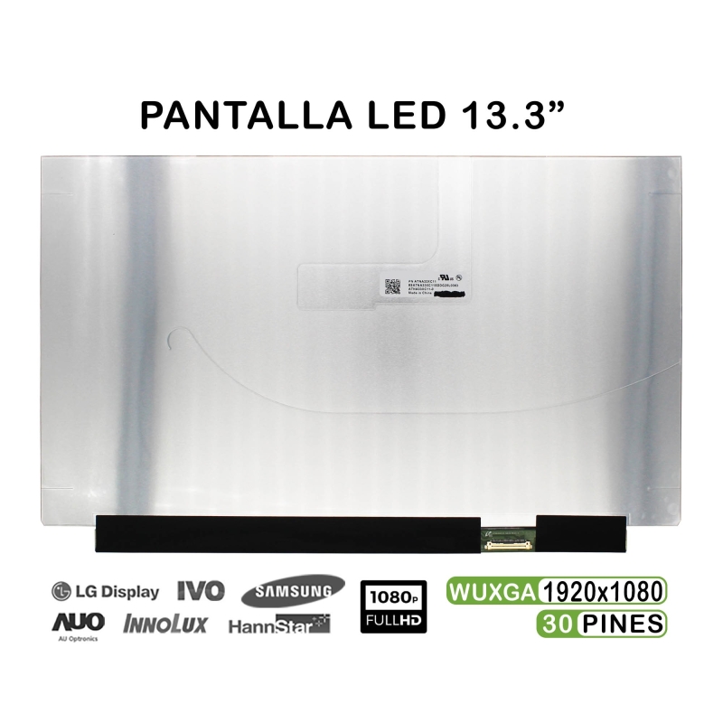 PANTALLA OLED DE 13.3" PARA PORTÁTIL ATNA33XC01 ATNA33XC11 30 PINES FHD