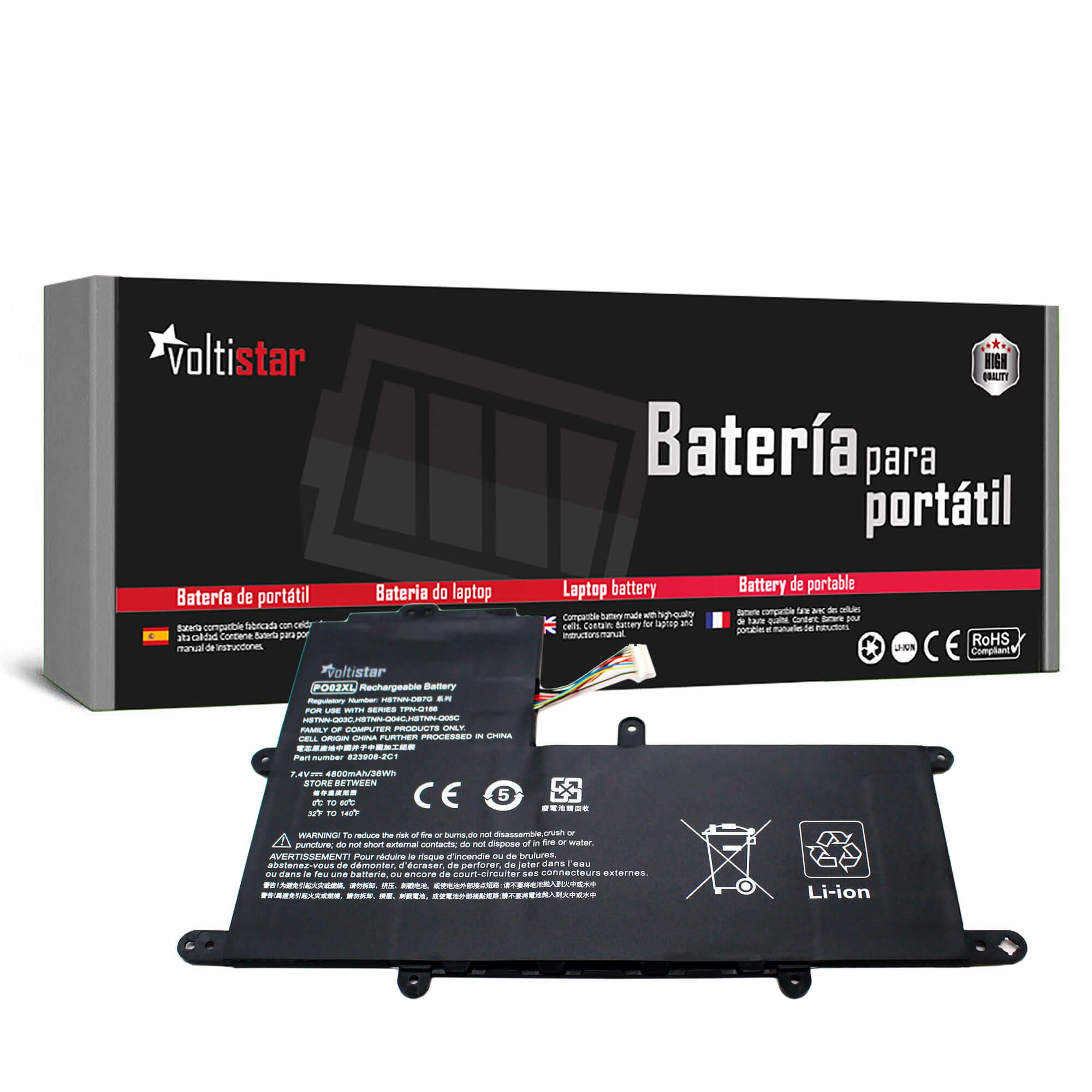 Bateria HP STREAM NOTEBOOK 11-R SERIES PO02XL