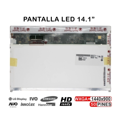 PANTALLA LED DE 14" PARA PORTÁTIL B141PW04 V0 HW0A