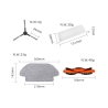 Xiaomi Robot Vacuum-Mop Pro/2S/Viomi V2/V2 Pro/V3/SE/Xiaomi S12 B106GL S10 Kit de Recambios