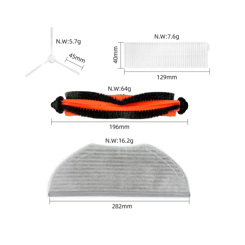 Viomi V3 Max/Xiaomi G1 MJSTG1 Kit de Recambios