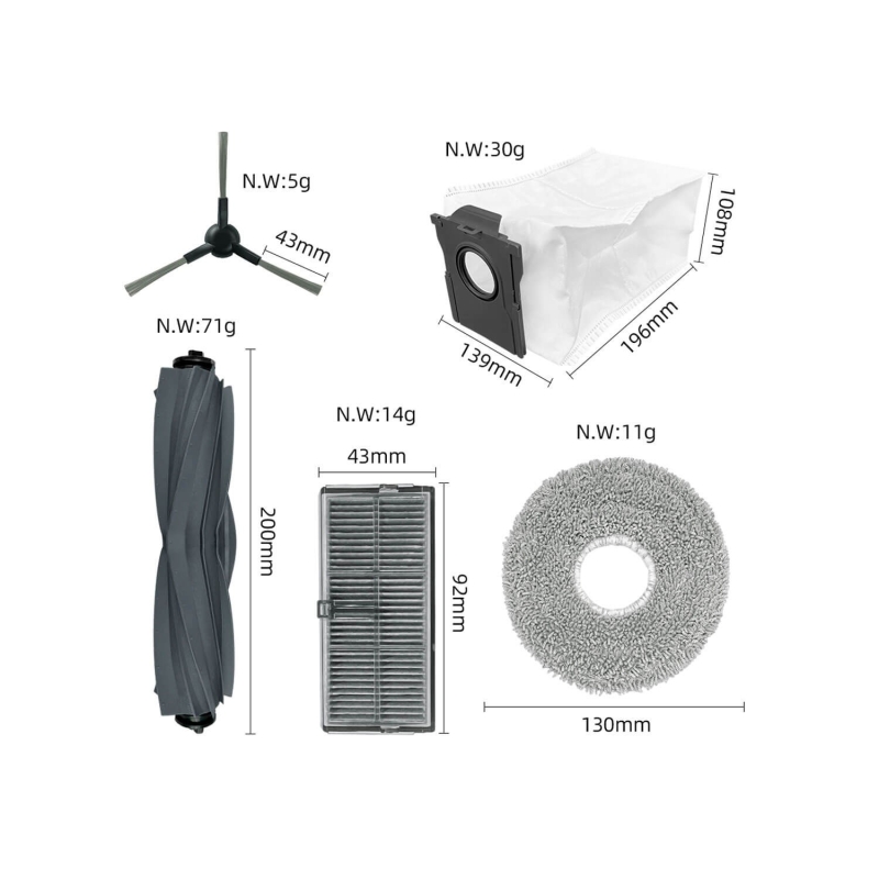 Dreame L10s Ultra Gen 2/L30s Ultra Kit de Recambios