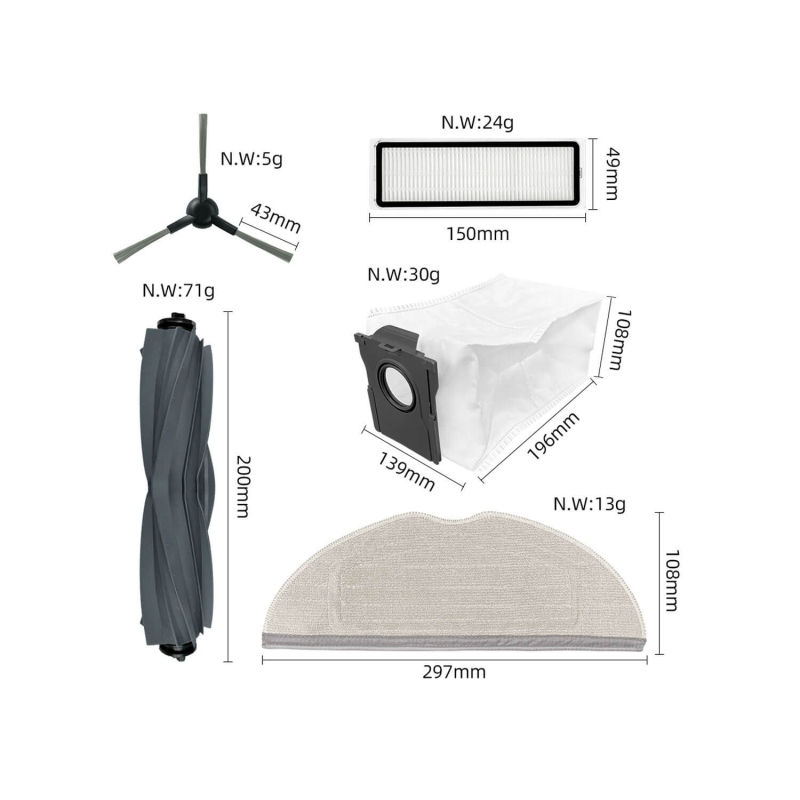 Dreame Mova S10/S10 Plus Kit de Recambios