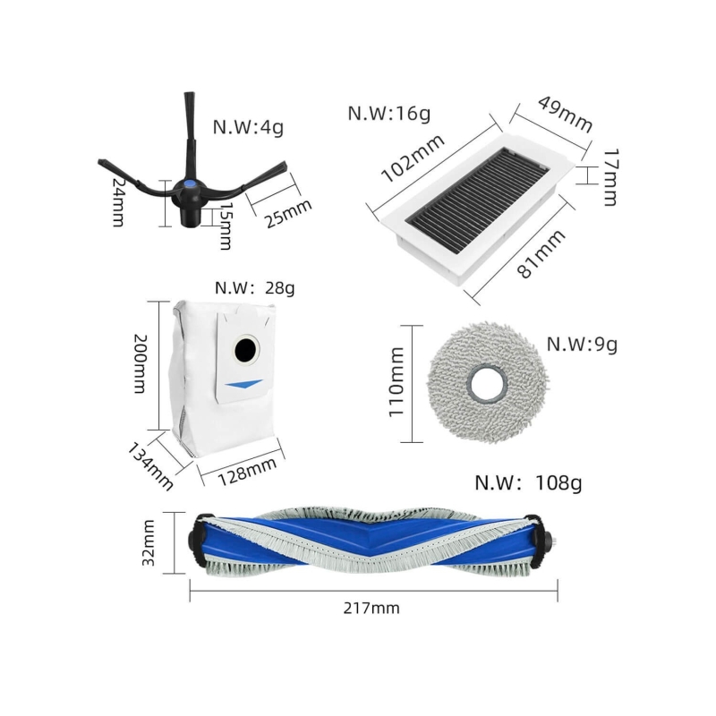 Kit di sostituzione Ecovacs Deebot X5 Pro