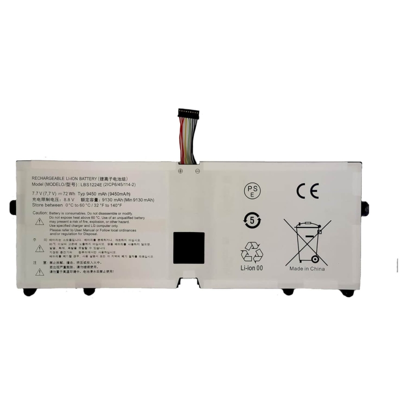 BATERIA PARA LG GRAM 2018 13Z980 13Z970 14Z980 15Z980 15Z980-G.AA52C 7XINBOX 7.7V 72WH 9450MAH LBS1224E (BLACK)