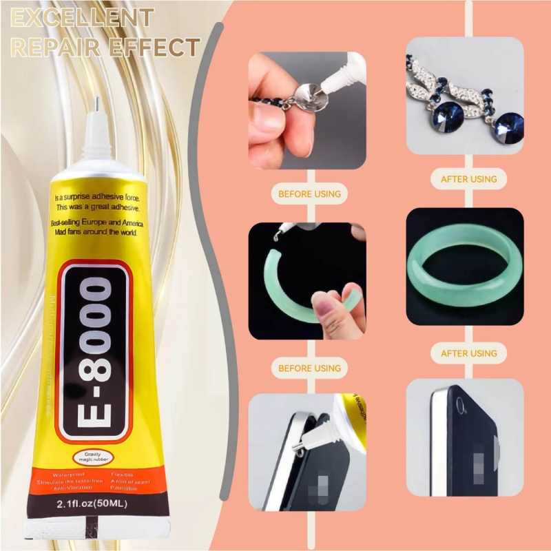 Colla E-8000 110 ml per riparazione di schermo di telefono cellulare fai-da-te