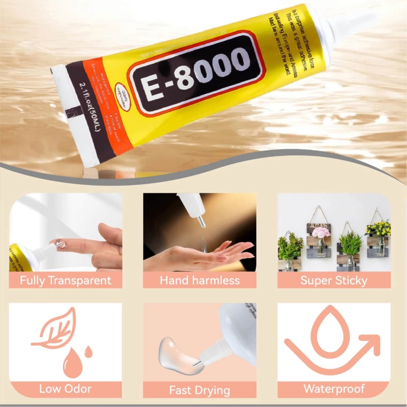 Colla E-8000 110 ml per riparazione di schermo di telefono cellulare fai-da-te