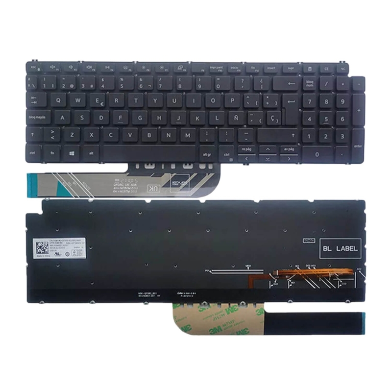 TECLADO PARA PORTÁTIL DELL INSPIRON 5000 5590 5591 5593 5594 5598 P42E P88F P90F G7P48 NEGRO