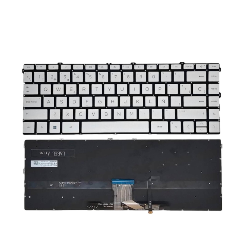 TASTIERA PORTATILE HP PAVILION X360 14-DW / 14-DWXXX SERIE L96530-071 ARGENTO