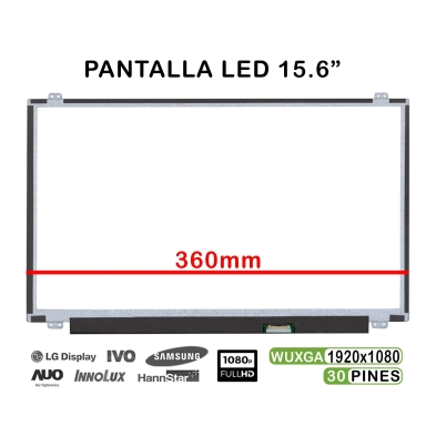 PANTALLA LED DE 15.6" PARA PORTÁTIL N156HGA-EAL REV.C1 1920X1080 30 PINES