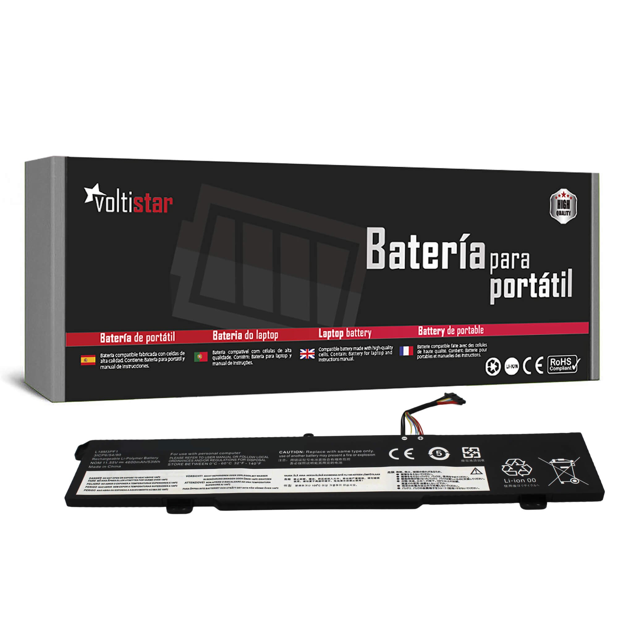 Bateria DE PORTÁTIL PARA LENOVO IDEAPAD L340-15IRH L18C3PF1 L18M3PF1