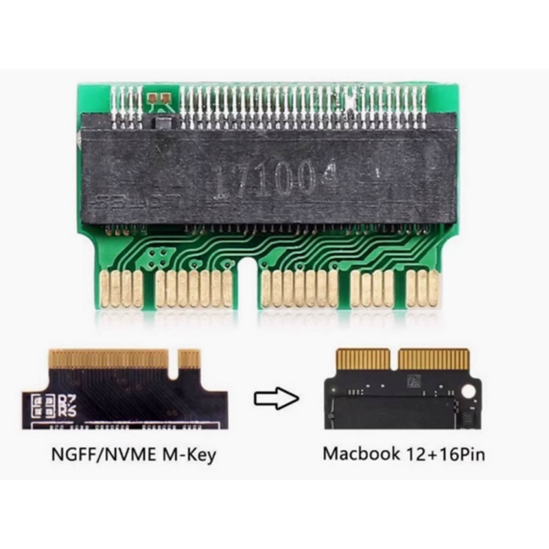 ADATTATORE SSD M.2 PER COMPUTER PORTATILE APPLE MACBOOK AIR PRO A1465 A1466 A1502 A1398 2013-2015