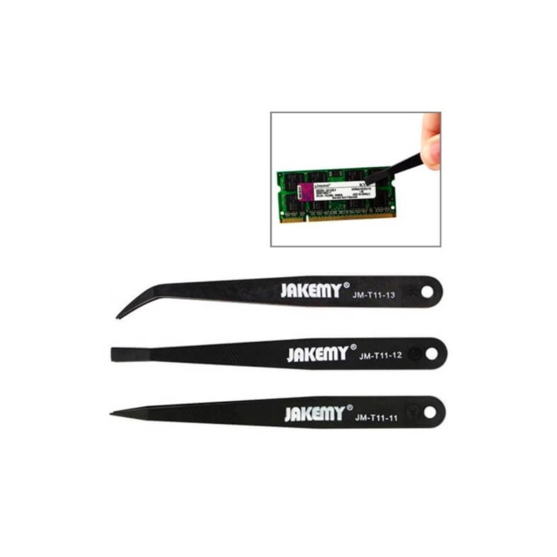 KIT DI 3 PINZETTE JAKEMY JM-T11