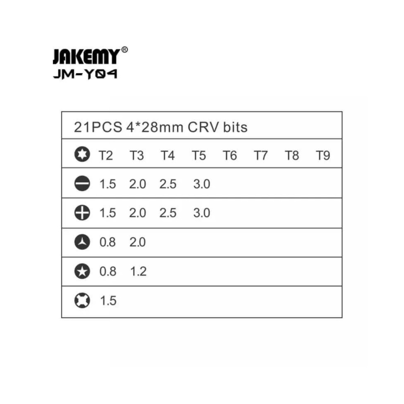 CACCIAVITE ELETTRICO DI PRECISIONE 25 IN 1 JAKEMY JM-Y04