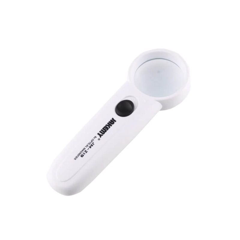 LUPA ÓPTICA PORTÁTIL X8 CON LUZ LED JAKEMY JM-Z19