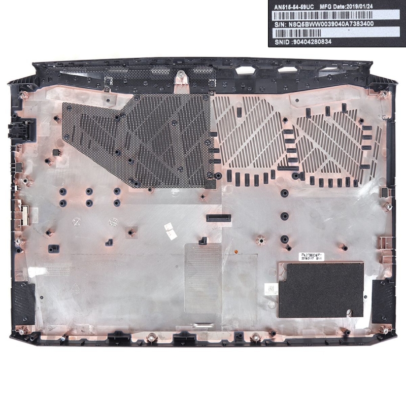 Carcasa inferior para portátil Acer nitro 5 AN515-54 Negro