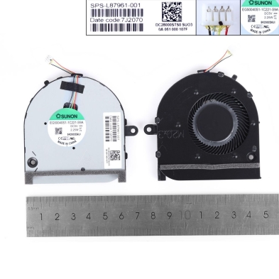 Ventoinha CPU para portátil HP Envy 17M-CG TPN-C146 L87961-001