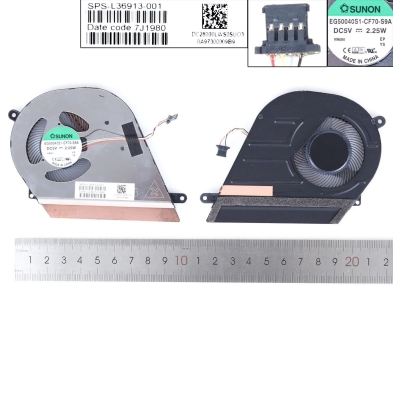 Ventilador para portátil HP Chromebook X360 14-DA G1 L36913-001